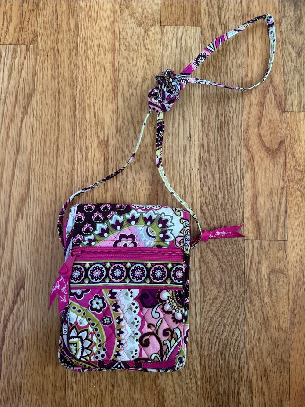 Vera Bradley Pink Paisley Crossbody Bag